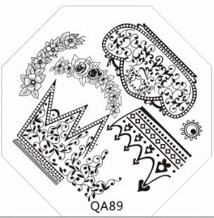 Plaque de Stamping QA 89 - NailArtBoutique