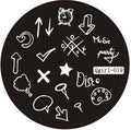 Plaque de Stamping QGIRL 19 - NailArtBoutique