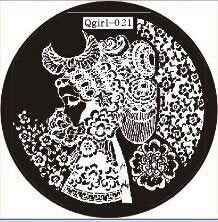 Plaque de Stamping QGIRL 21 - NailArtBoutique