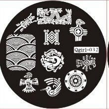 Plaque de Stamping QGIRL 32 - NailArtBoutique