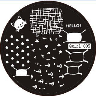 Plaque de Stamping QGIRL 5 - NailArtBoutique