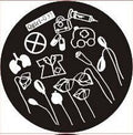 Plaque de Stamping QGIRL37 - NailArtBoutique