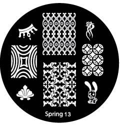 Plaque de Stamping Spring 13 - NailArtBoutique