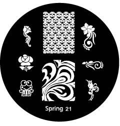 Plaque de Stamping Spring 21 - NailArtBoutique