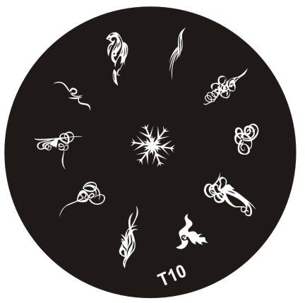 Plaque de Stamping T10 - NailArtBoutique