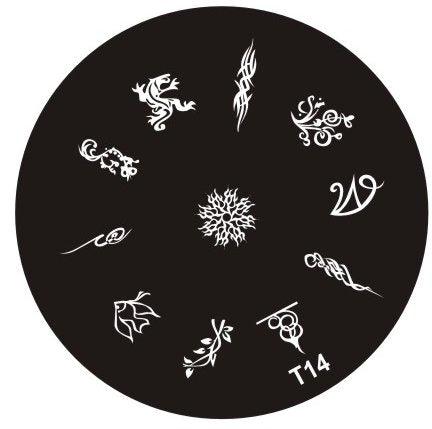 Plaque de Stamping T14 - NailArtBoutique