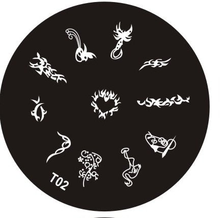 Plaque de Stamping T2 - NailArtBoutique