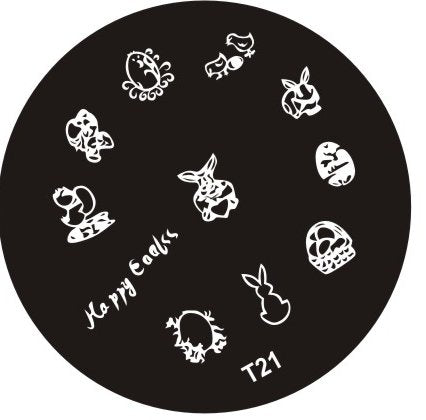 Plaque de Stamping T21 - NailArtBoutique