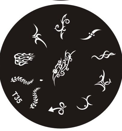 Plaque de Stamping T35 - NailArtBoutique