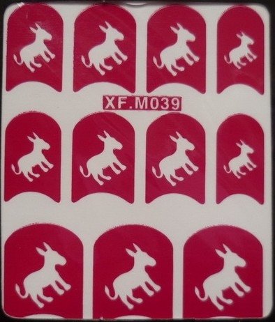 11 Pochoirs Anes pour Ongles 39 - NailArtBoutique