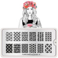 Plaque de Stamping Power Flower 10 - NailArtBoutique