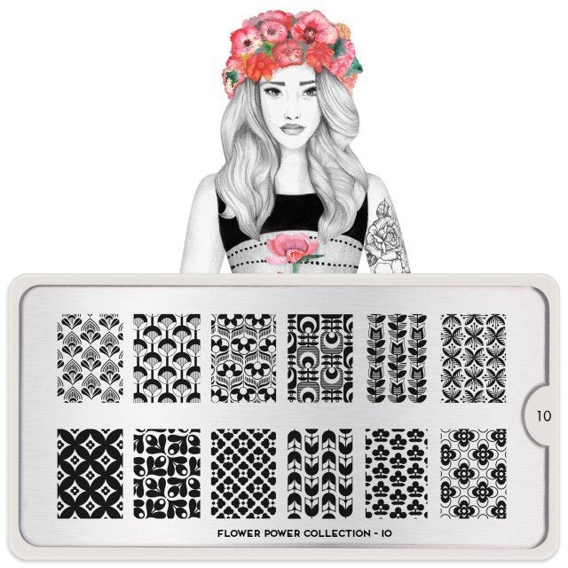 Plaque de Stamping Power Flower 10