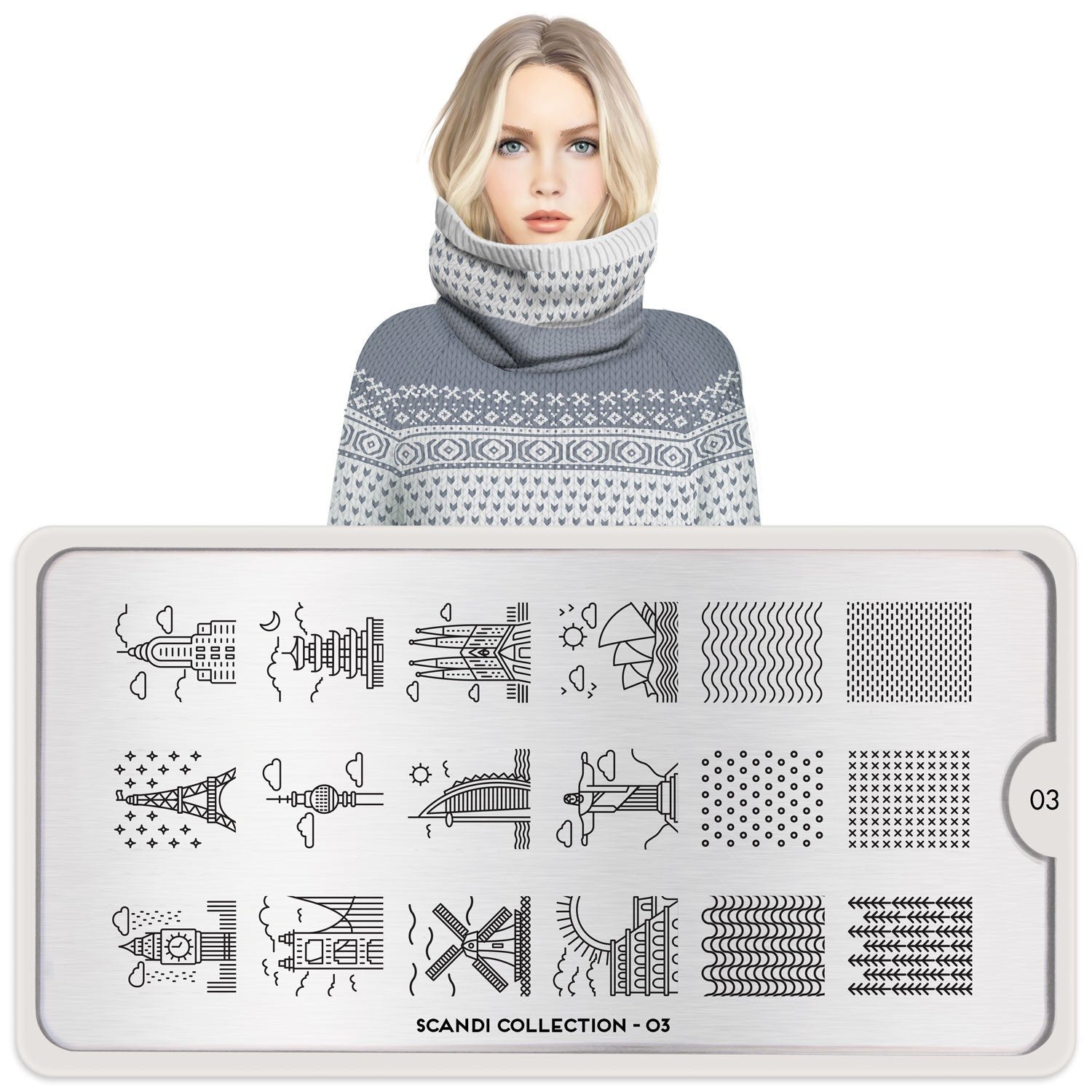 Plaque de Stamping Scandi 3
