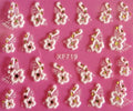 Sticker Ongle Fleur Blanc 3D 719 - NailArtBoutique