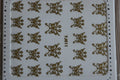 Sticker Ongle Motif Papillon Or / Doré 11 - NailArtBoutique