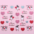 Sticker Ongles Best Wishes & Moutons Argent 101 - NailArtBoutique
