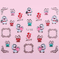 Sticker Ongles Amour Love Argent 102 - NailArtBoutique