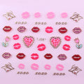 Sticker Ongles Coeurs & Baisers Love Or 87 - NailArtBoutique