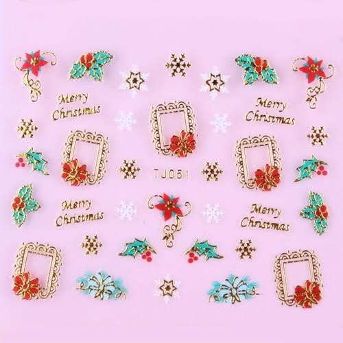 Sticker Ongles Joyeux Noël TJ OR51