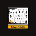 Ongles Halloween en Argent Fantômes– TJ205 - NailArtBoutique