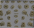 Stickers Ongles Motif Fleur Doré / Or 18 - NailArtBoutique
