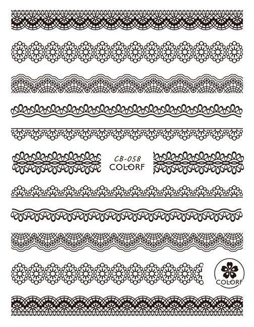 Planche Stickers Ongles Fresque XL CB58