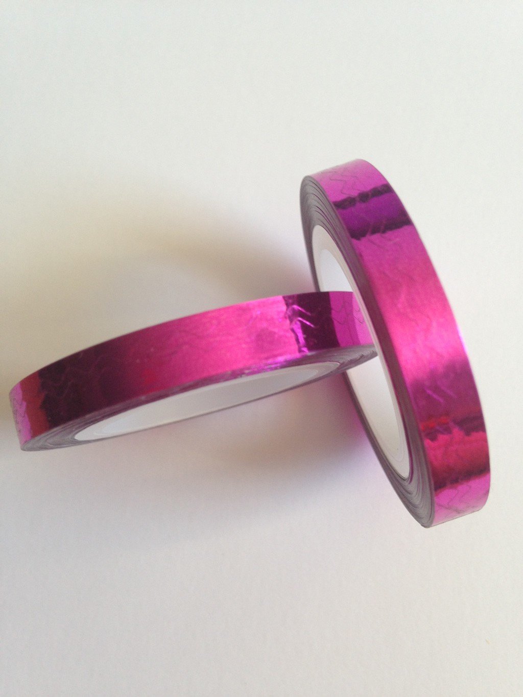 Fil Autocollant / Stripping Tape Chevrons Rose Rouge