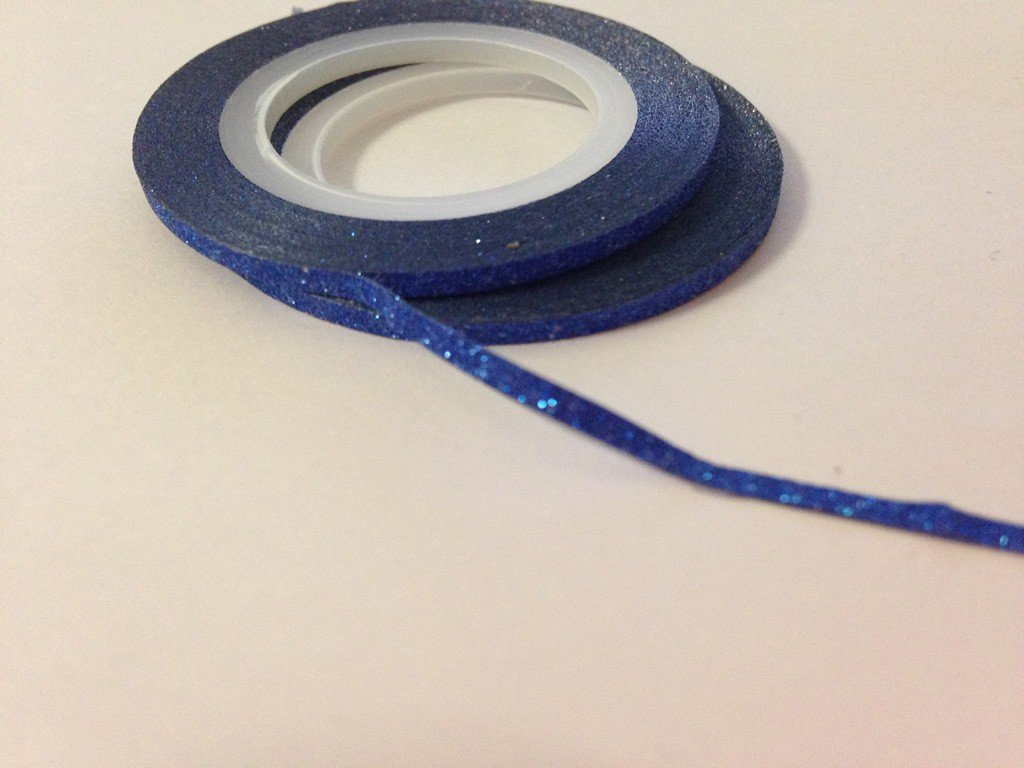 Fil Autocollant / Stripping Tape Paillettes Bleu Nuit