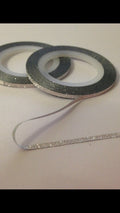 Fil Autocollant / Stripping Tape Paillettes Argentées - NailArtBoutique