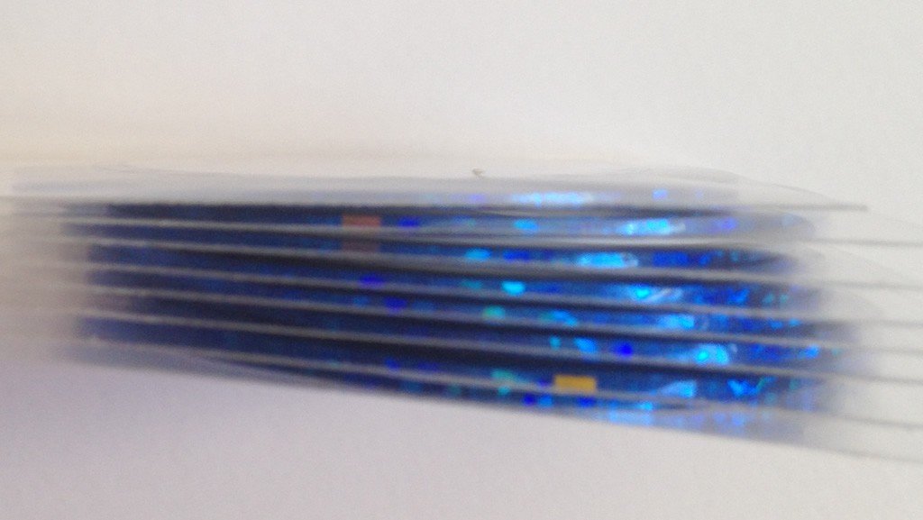 Fil Autocollant / Stripping Tape Laser Bleu Nail Art