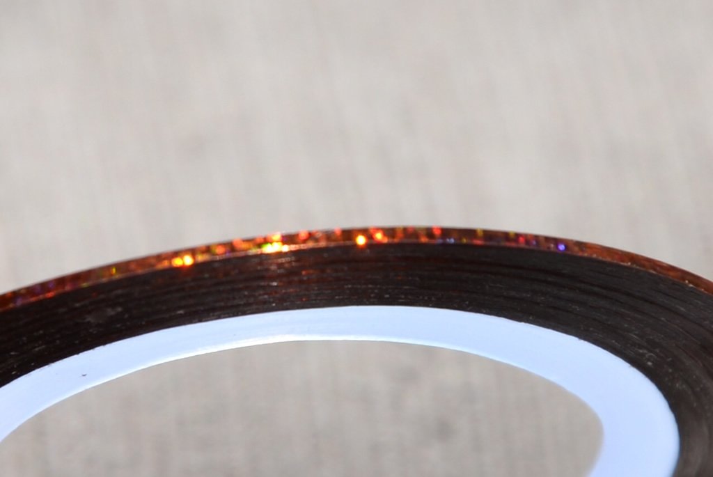 Fil Autocollant / Stripping Tape Laser Couleur Café NailArt