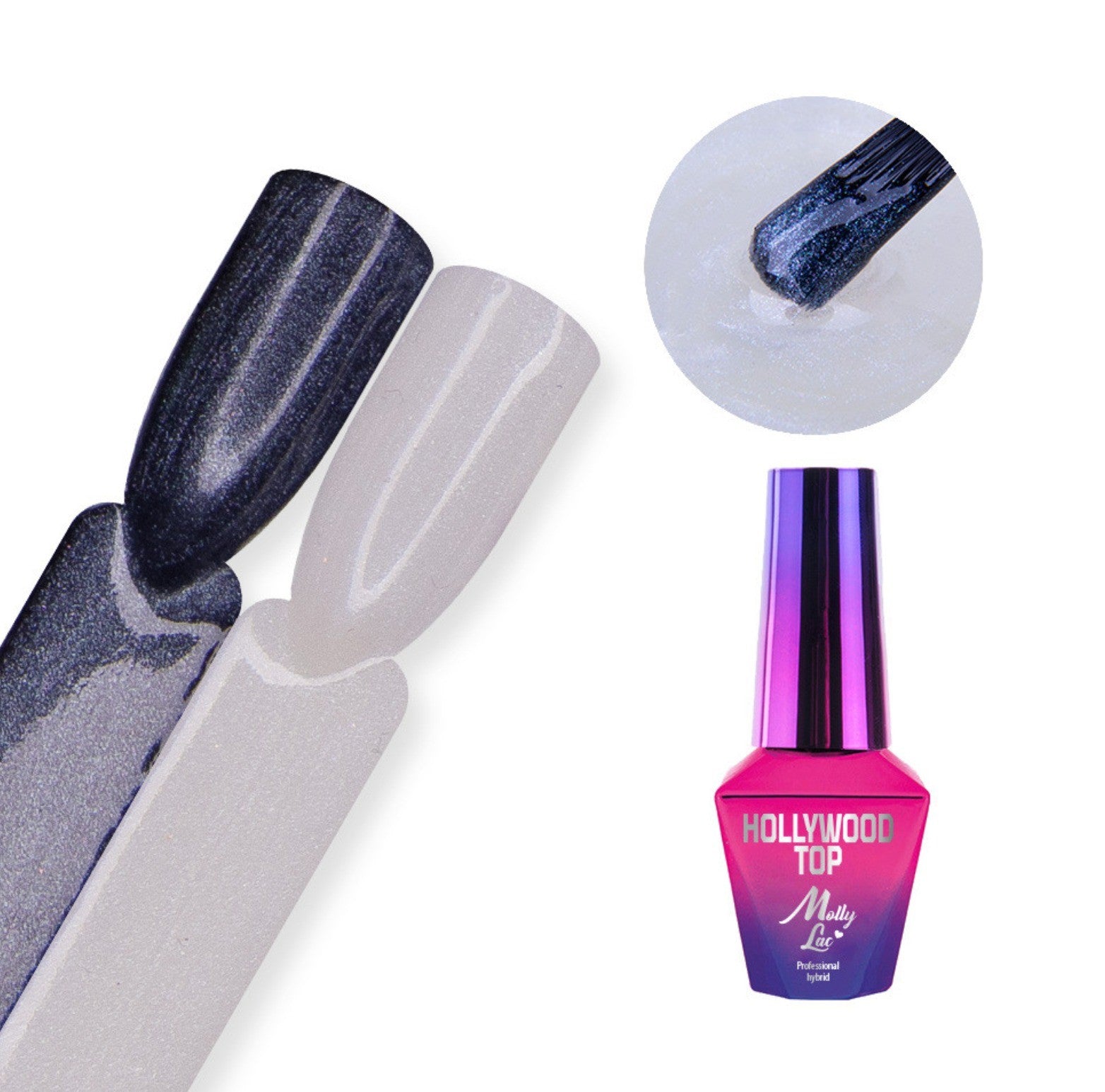 Top No Wipe MollyLac Metalic 10ml