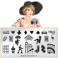 Plaque de Stamping Tourist 12 - NailArtBoutique