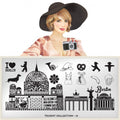 Plaque de Stamping Tourist 16 - NailArtBoutique