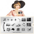 Plaque de Stamping Tourist 19 - NailArtBoutique