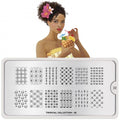 Plaque de Stamping Tropical 22 - NailArtBoutique