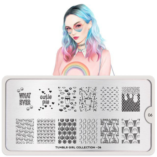 Plaque de Stamping Tumblr Girl 6