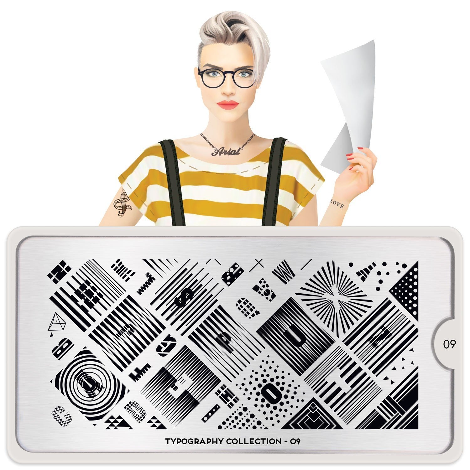 Plaque de Stamping Typograhy 9