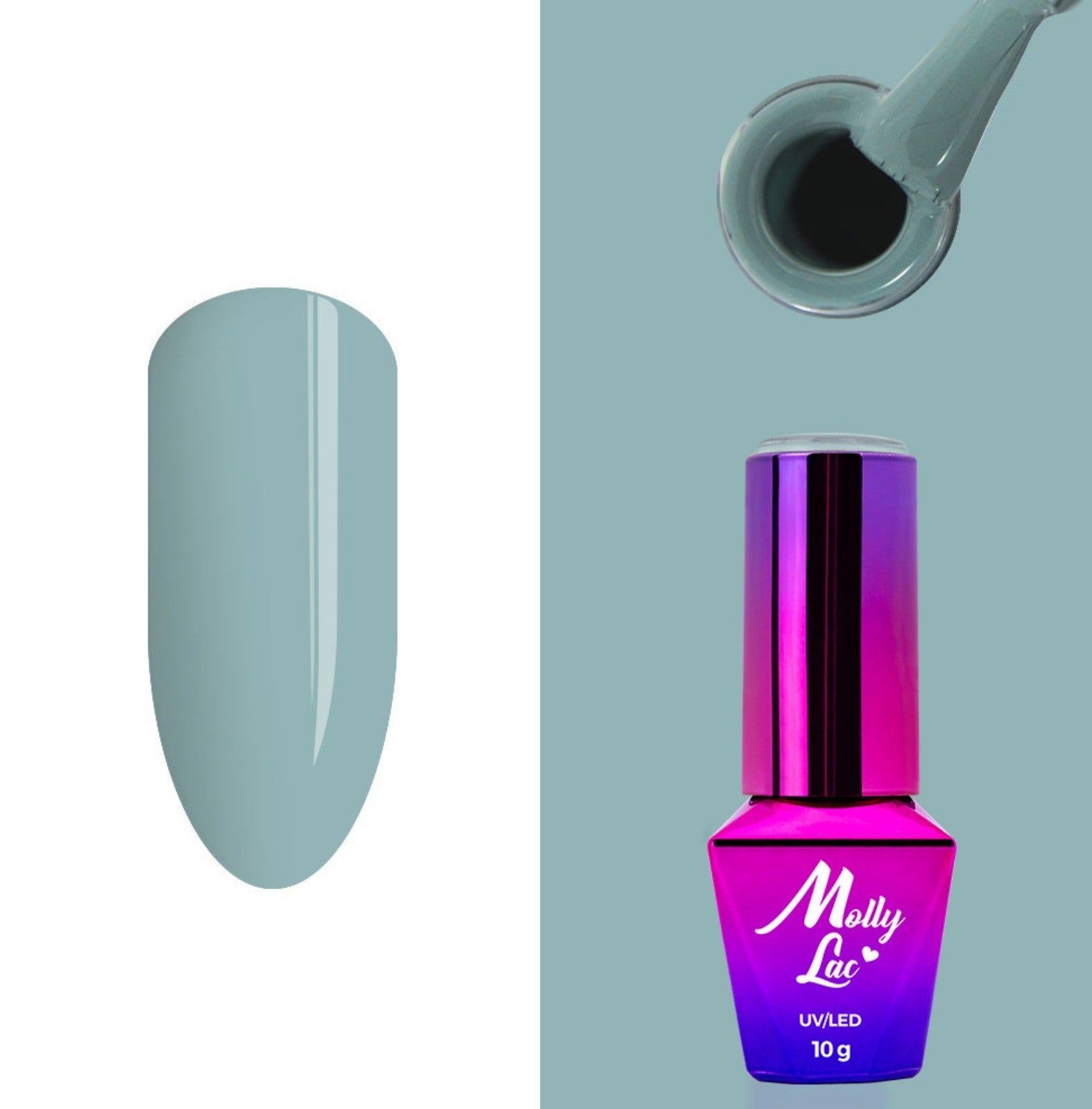 Vernis Semi Permanent Molly Lac 104 -10ml (bleu froid)