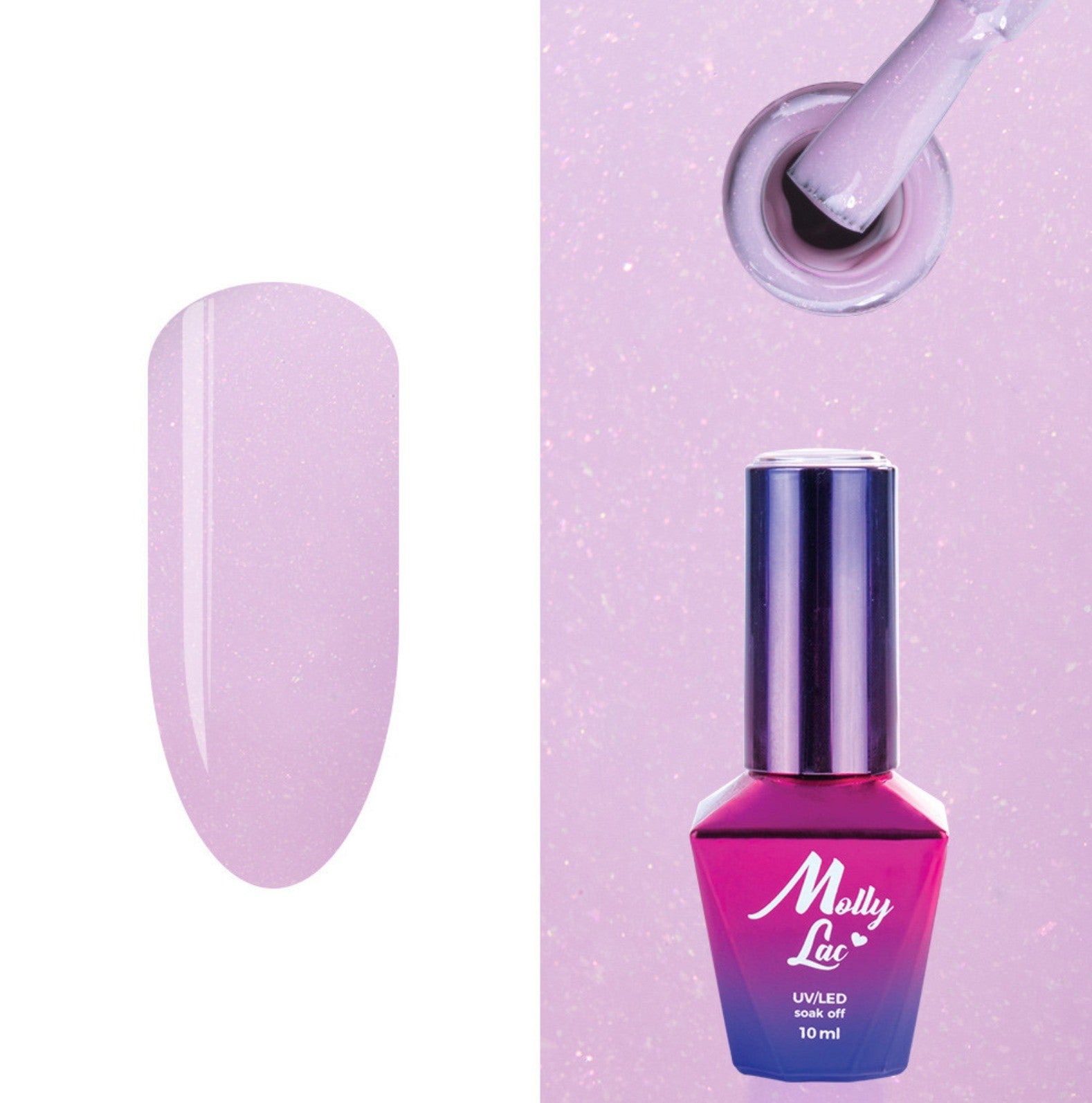 Vernis Semi Permanent Molly Lac 474-10ml (Nuances de rose froid & foncé)