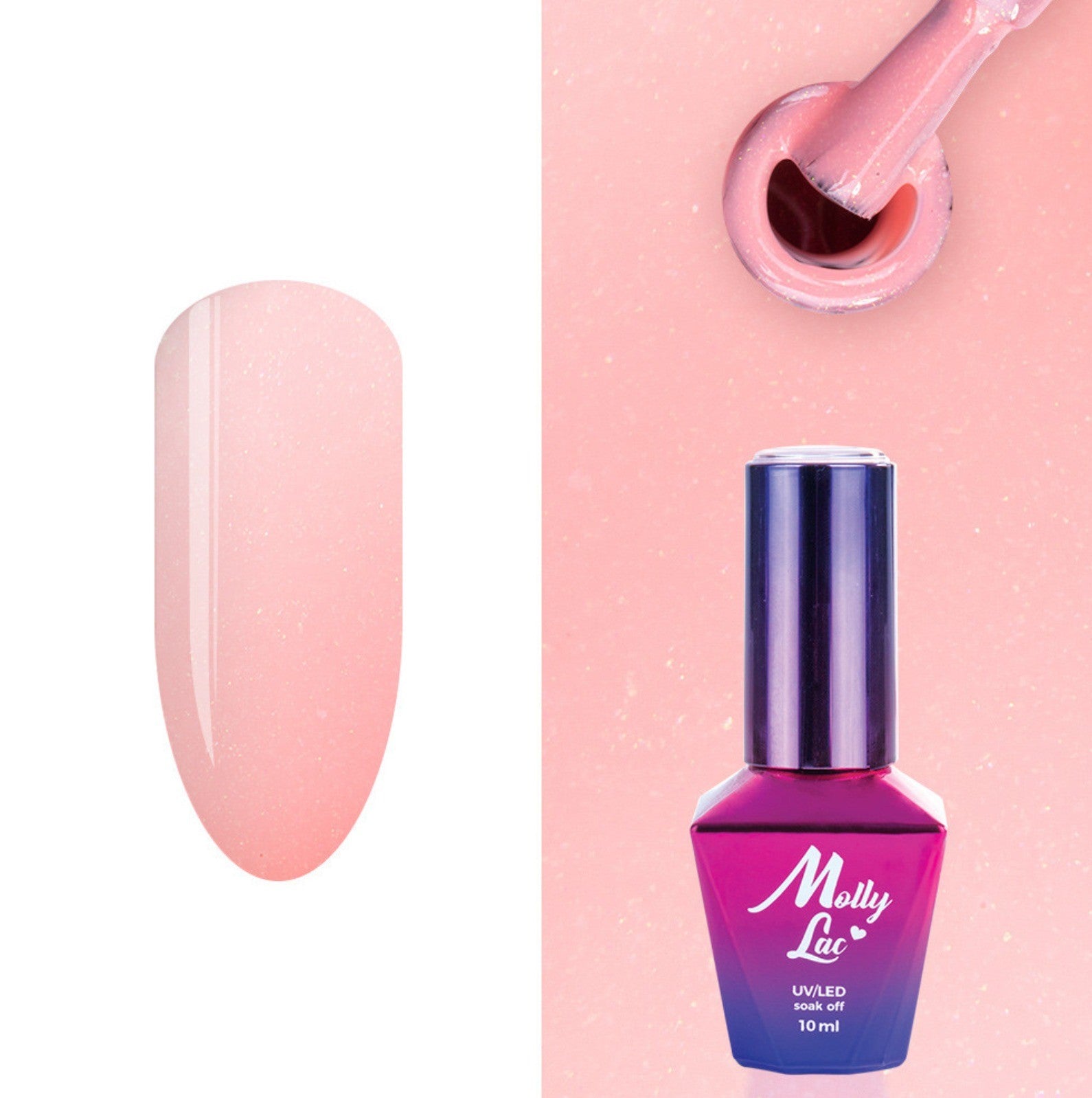 Vernis Semi Permanent Molly Lac 477-10ml (couleur pêche)