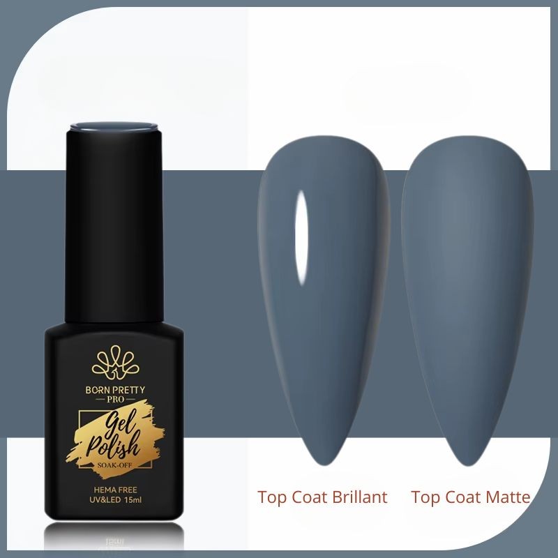 Vernis Semi-Permanent 15ml – Gris Bleu Élégant – TPO & HEMA Free - Born Pretty
