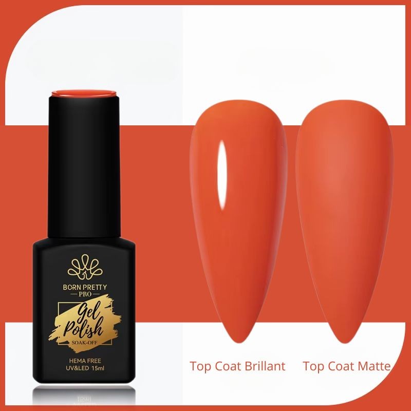 Vernis Semi-Permanent 15ml – Orange Vibrant – TPO & HEMA Free - Born Pretty