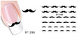Autocollant Ongle Water Decal Petite Moustache 1266 - NailArtBoutique