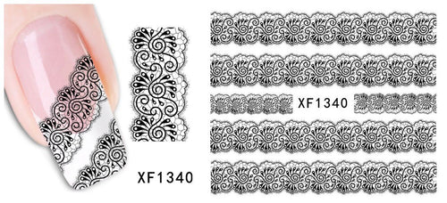 Autocollant Ongle Water Decal Motifs Fresque en N&B1340 - NailArtBoutique