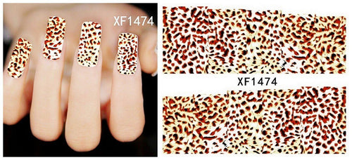 Autocollant Ongle Water Decal Motif Léopard 1474 - NailArtBoutique
