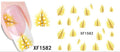Autocollant Ongle Water Decal Feuille Jaune 1582 - NailArtBoutique