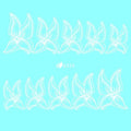 Autocollant Ongle Water Decal Motif Fleur blanc 335 - NailArtBoutique