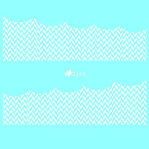 Water Decal blanc 343 - NailArtBoutique