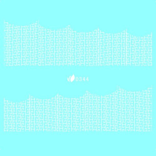 Water Decal blanc 344 - NailArtBoutique